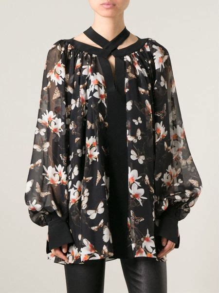 givenchy floral blouse|Givenchy luxury tops.